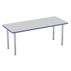 FDP 30" x 72" Rectangle Thermofused Activity Table with Adjustable Super Legs (FDP-12070-XX)