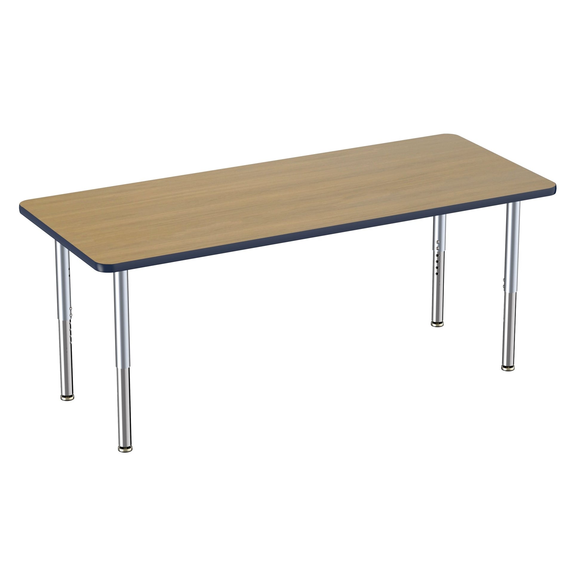 FDP 30" x 72" Rectangle Thermofused Activity Table with Adjustable Super Legs (FDP - 12070 - XX) - SchoolOutlet