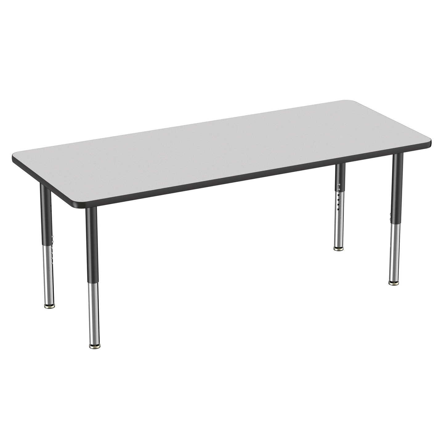 FDP 30" x 72" Rectangle Thermofused Activity Table with Adjustable Super Legs (FDP - 12070 - XX) - SchoolOutlet