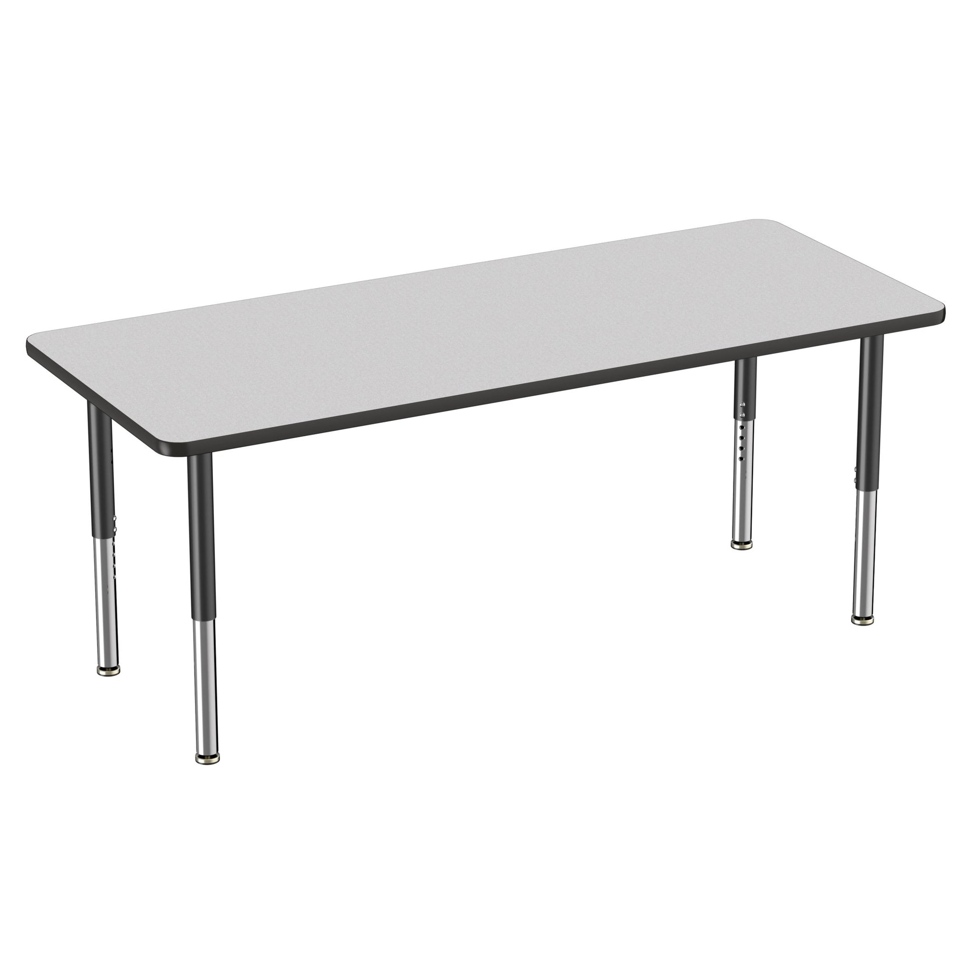 FDP 30" x 72" Rectangle Thermofused Activity Table with Adjustable Super Legs (FDP - 12070 - XX) - SchoolOutlet