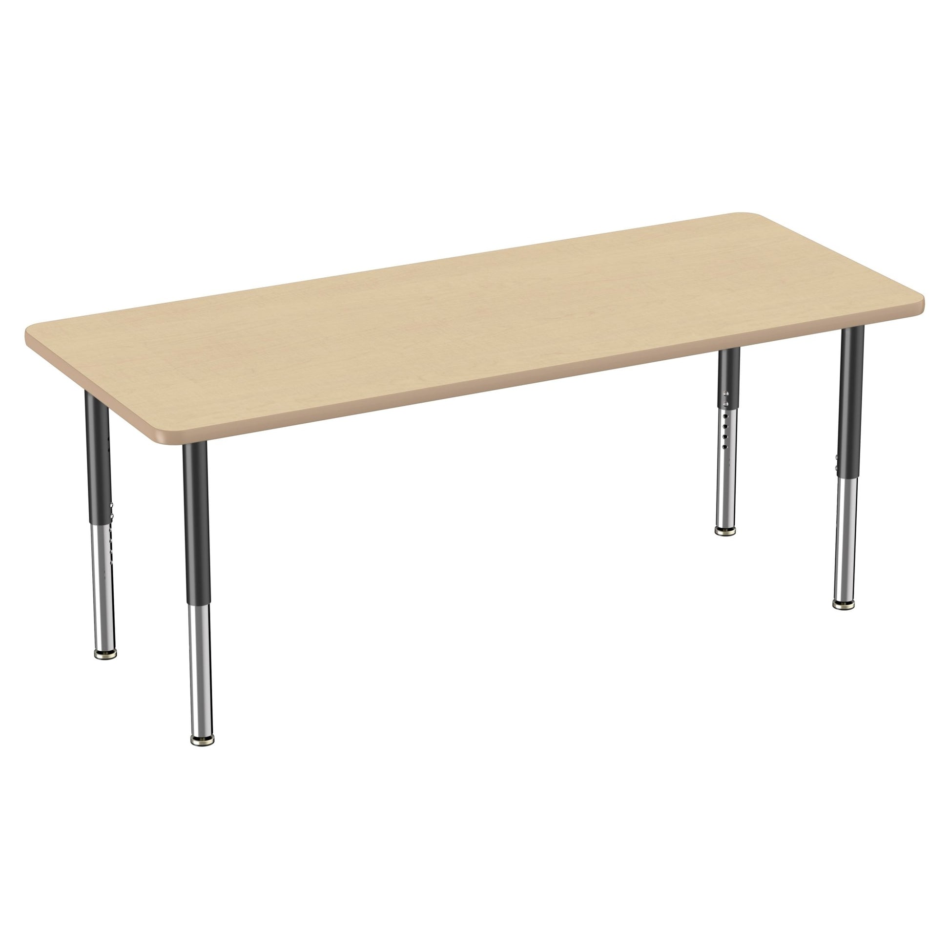 FDP 30" x 72" Rectangle Thermofused Activity Table with Adjustable Super Legs (FDP - 12070 - XX) - SchoolOutlet