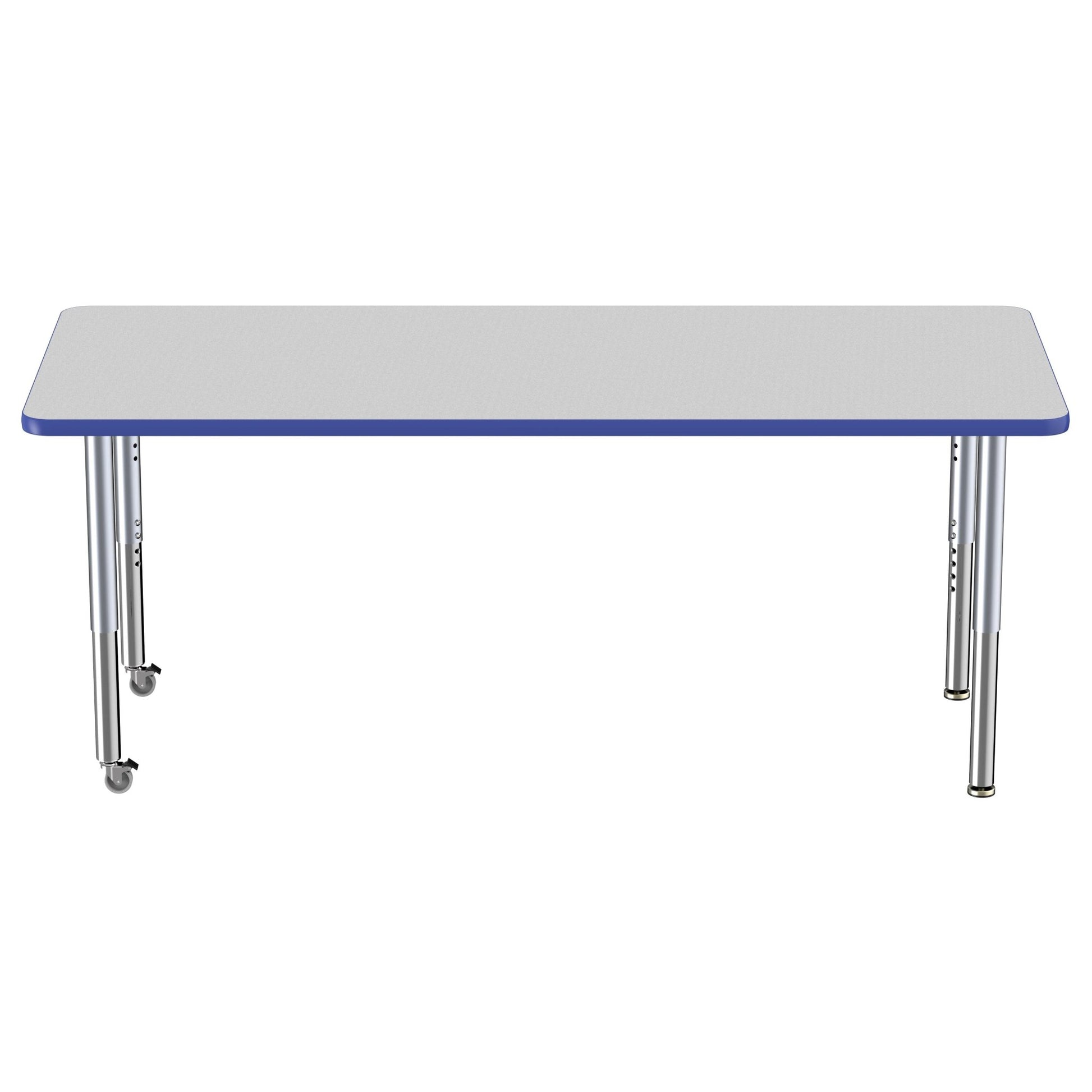 FDP 30" x 72" Rectangle Thermofused Activity Table with Adjustable Super Legs (FDP - 12070 - XX) - SchoolOutlet