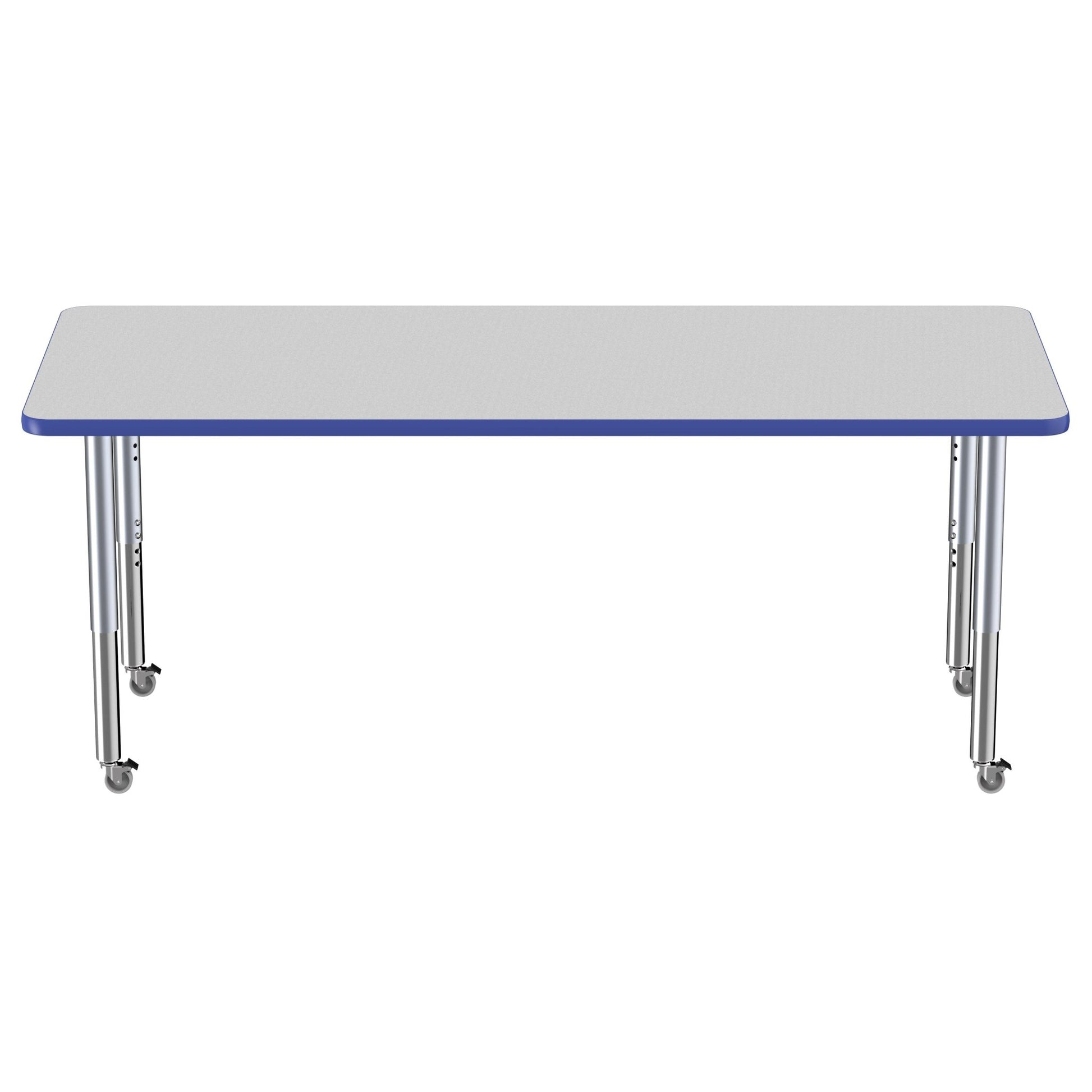 FDP 30" x 72" Rectangle Thermofused Activity Table with Adjustable Super Legs (FDP - 12070 - XX) - SchoolOutlet