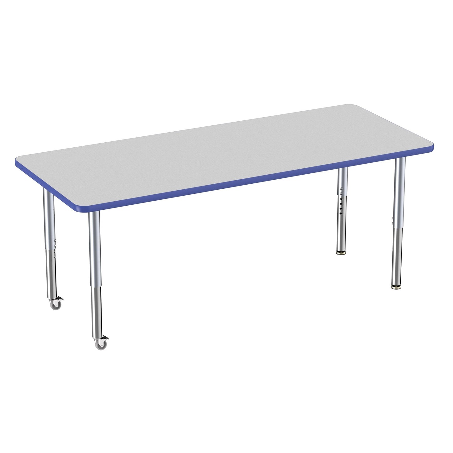 FDP 30" x 72" Rectangle Thermofused Activity Table with Adjustable Super Legs (FDP - 12070 - XX) - SchoolOutlet