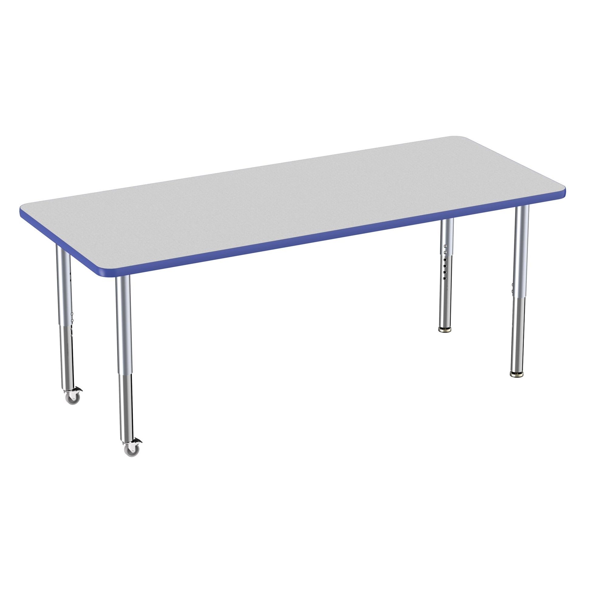 FDP 30" x 72" Rectangle Thermofused Activity Table with Adjustable Super Legs (FDP - 12070 - XX) - SchoolOutlet