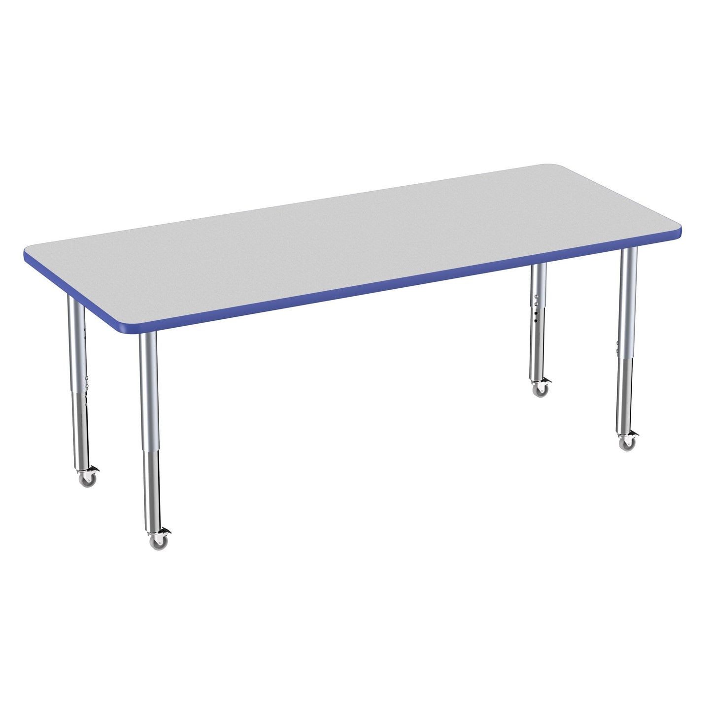FDP 30" x 72" Rectangle Thermofused Activity Table with Adjustable Super Legs (FDP - 12070 - XX) - SchoolOutlet