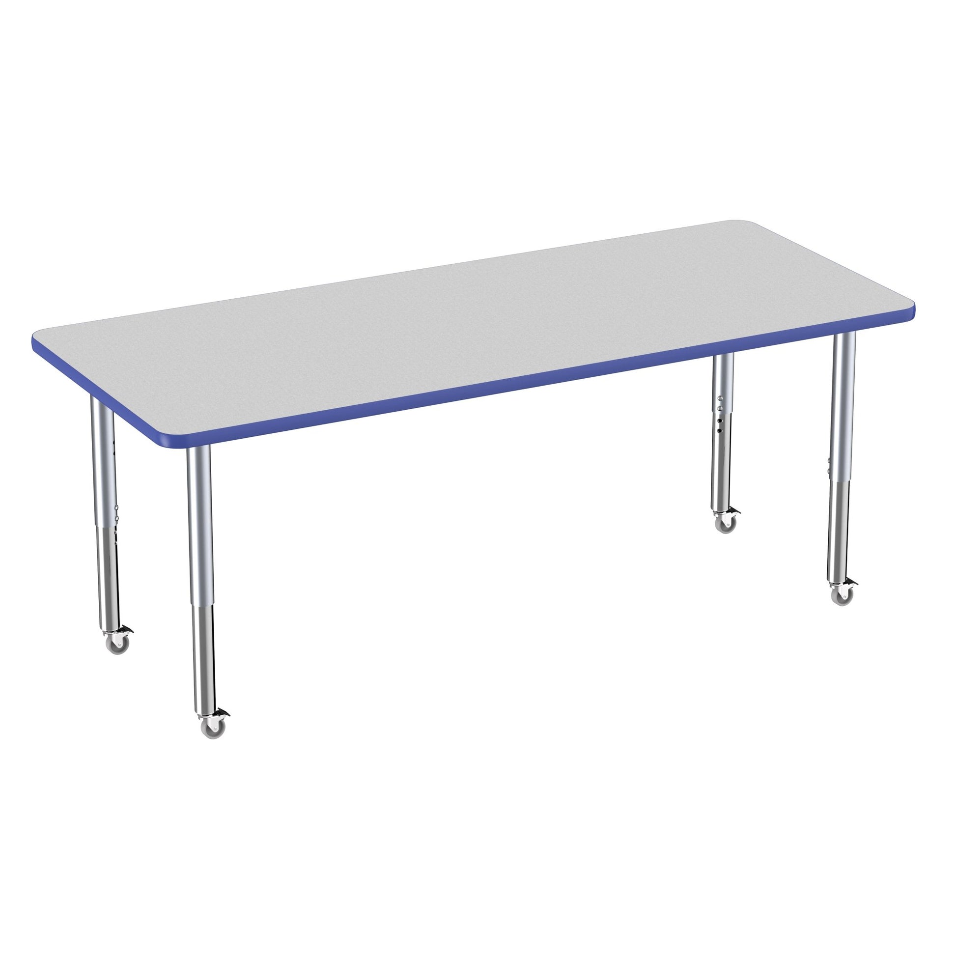 FDP 30" x 72" Rectangle Thermofused Activity Table with Adjustable Super Legs (FDP - 12070 - XX) - SchoolOutlet
