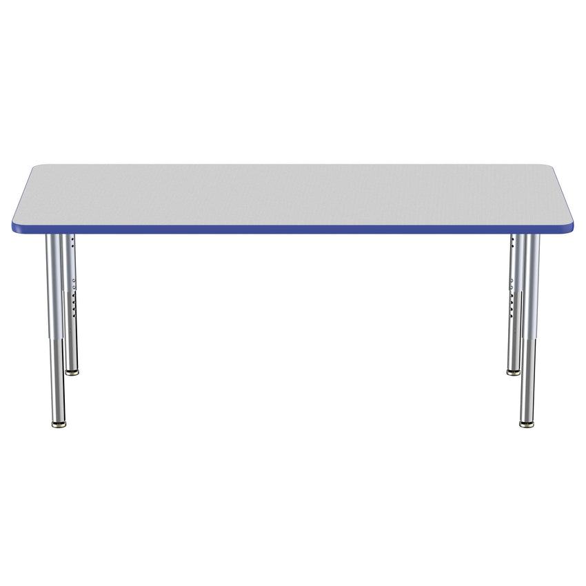 FDP 30" x 72" Rectangle Thermofused Activity Table with Adjustable Super Legs (FDP - 12070 - XX) - SchoolOutlet