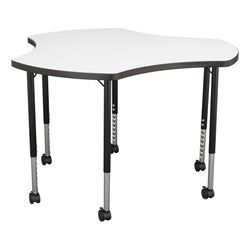 FDP 46" Cog Collaborative Dry-Erase Activity Table with Adjustable Mobile Legs (FDP-12220-XX)