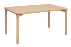 FDP 30" x 48" Rectangle All-Purpose Activity Table with 24" Wood Legs (FDP-12246-MPMG)