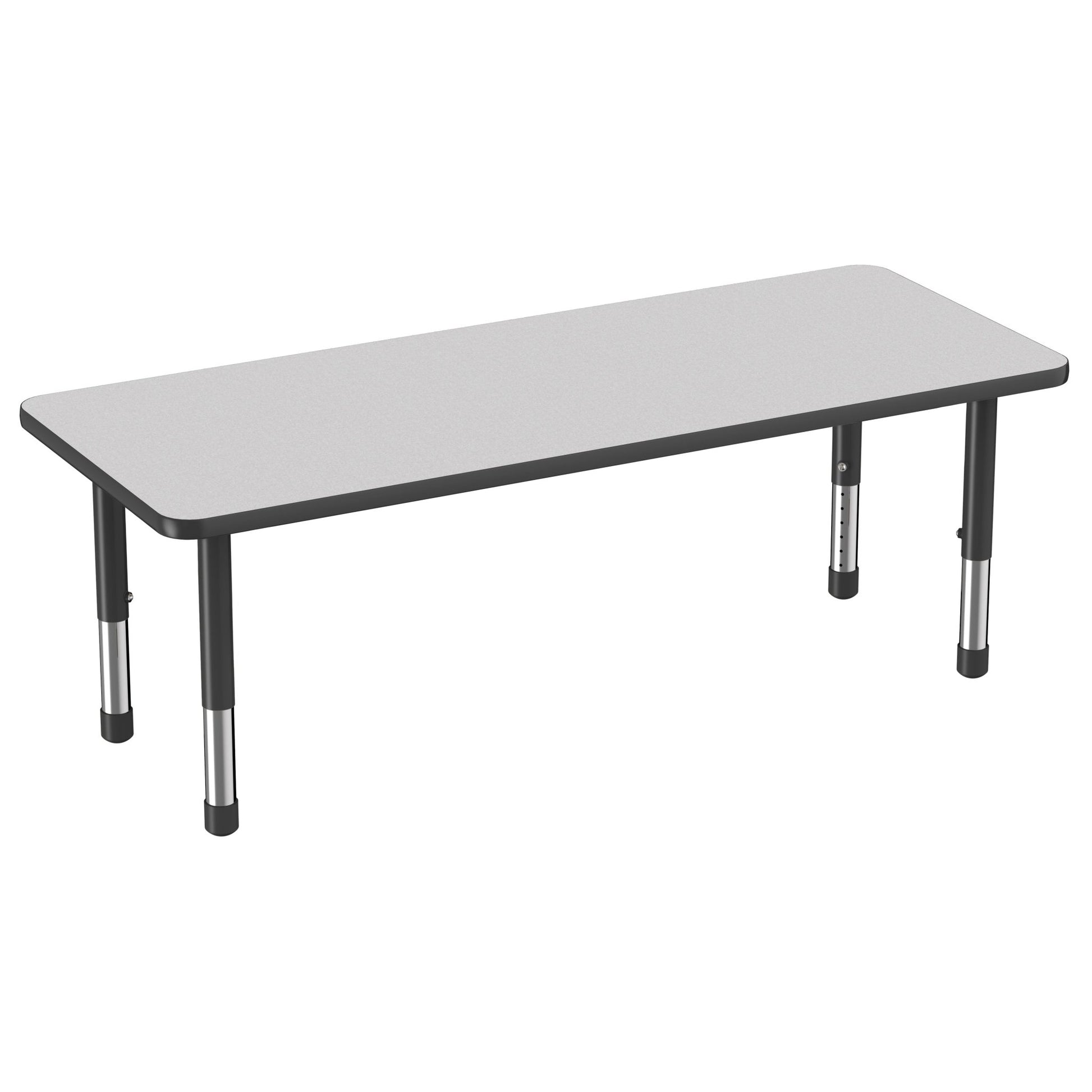 FDP 24" x 60" Rectangle Thermofused Activity Table with Adjustable Chunky Legs (FDP - 12712 - XX) - SchoolOutlet