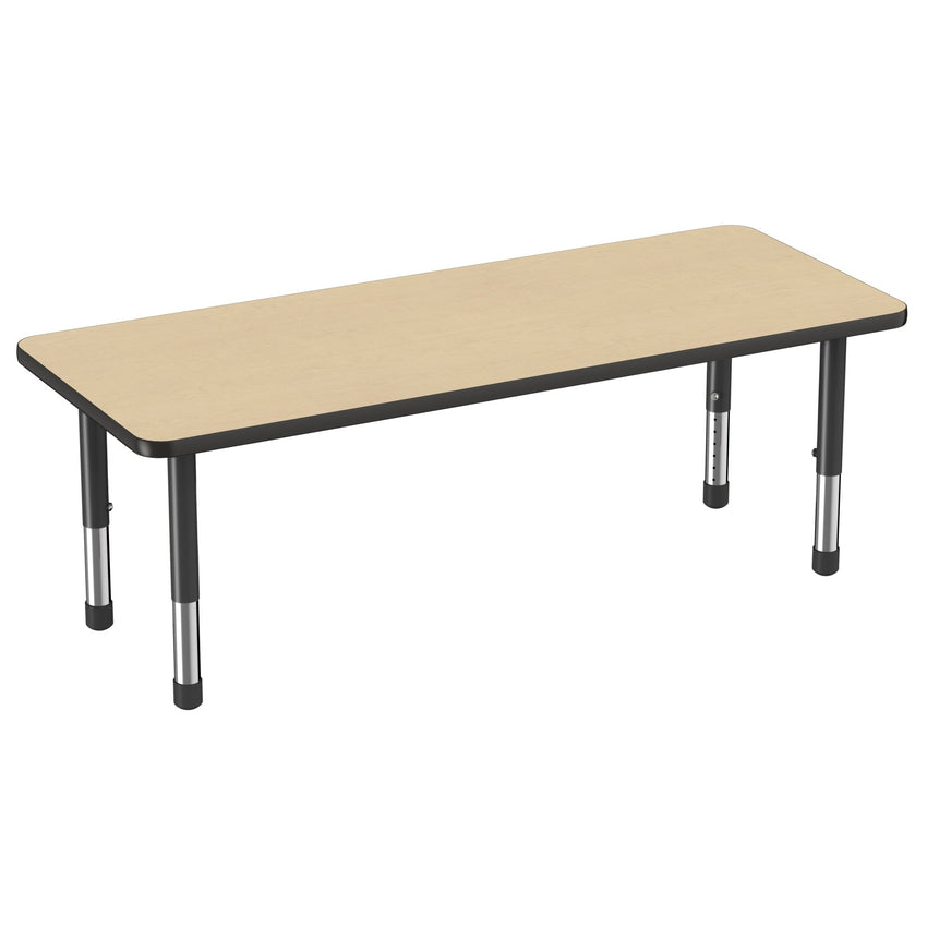 FDP 24" x 60" Rectangle Thermofused Activity Table with Adjustable Chunky Legs (FDP - 12712 - XX) - SchoolOutlet