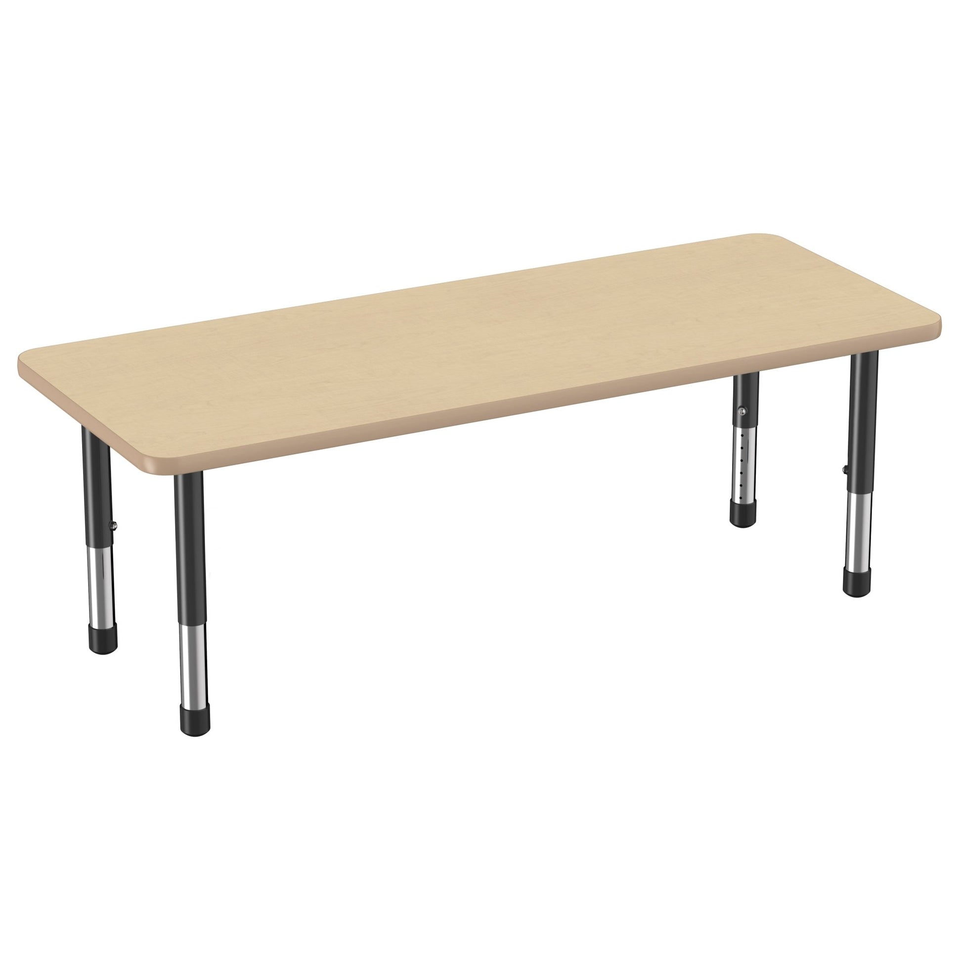 FDP 24" x 60" Rectangle Thermofused Activity Table with Adjustable Chunky Legs (FDP - 12712 - XX) - SchoolOutlet