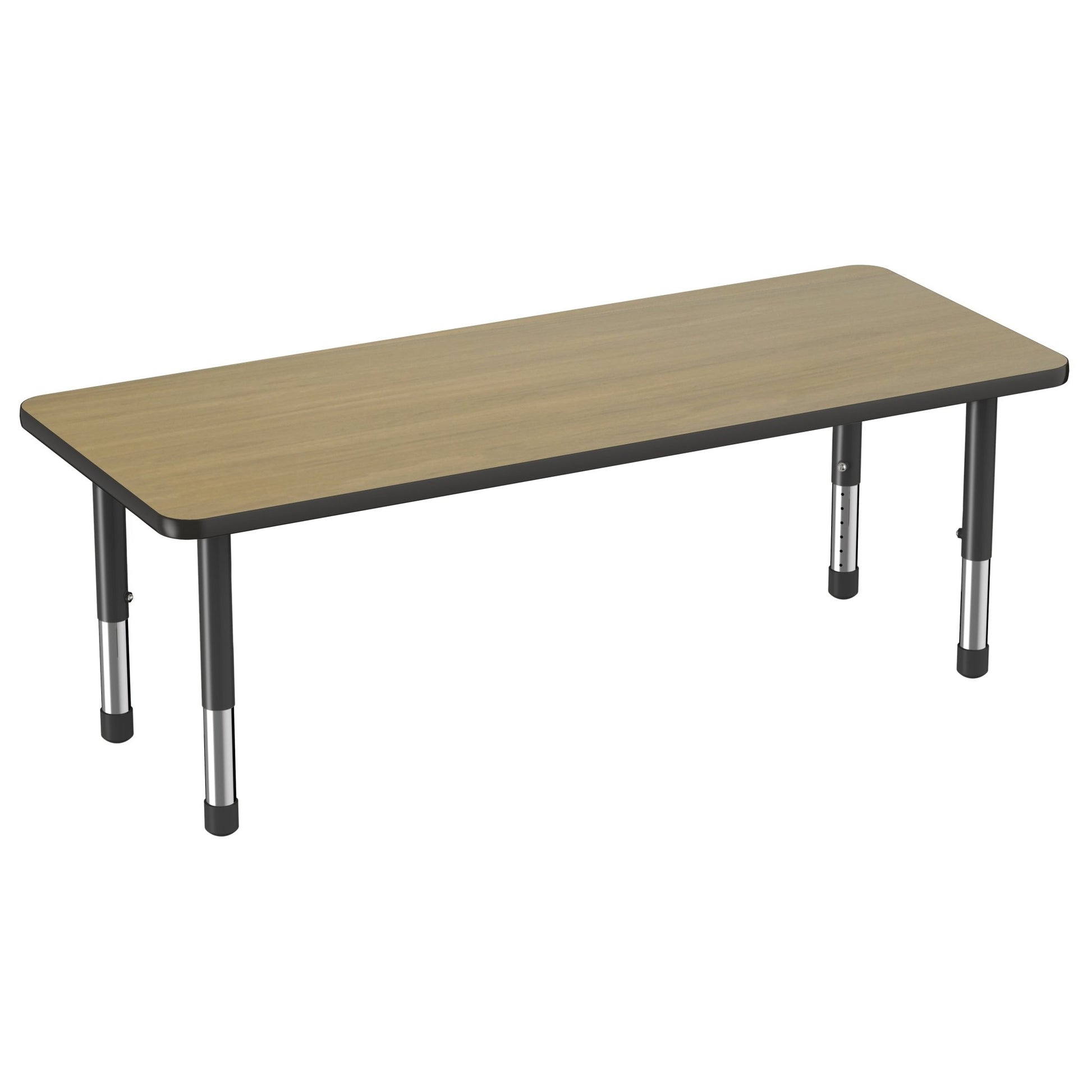 FDP 24" x 60" Rectangle Thermofused Activity Table with Adjustable Chunky Legs (FDP - 12712 - XX) - SchoolOutlet