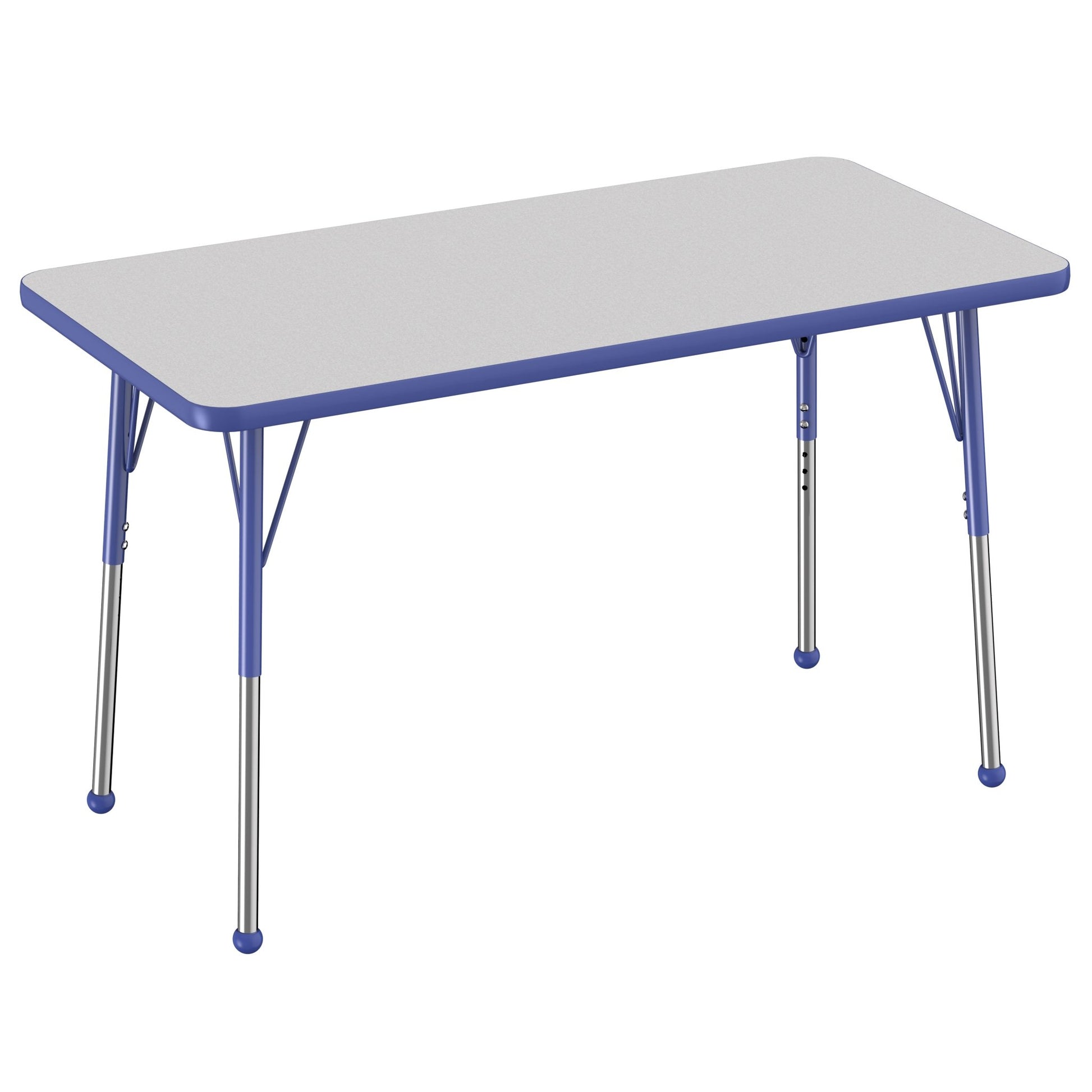 FDP 24" x 48" Rectangle Thermofused Activity Table with Adjustable Standard Ball Glide Legs (FDP - 12713 - XX) - SchoolOutlet