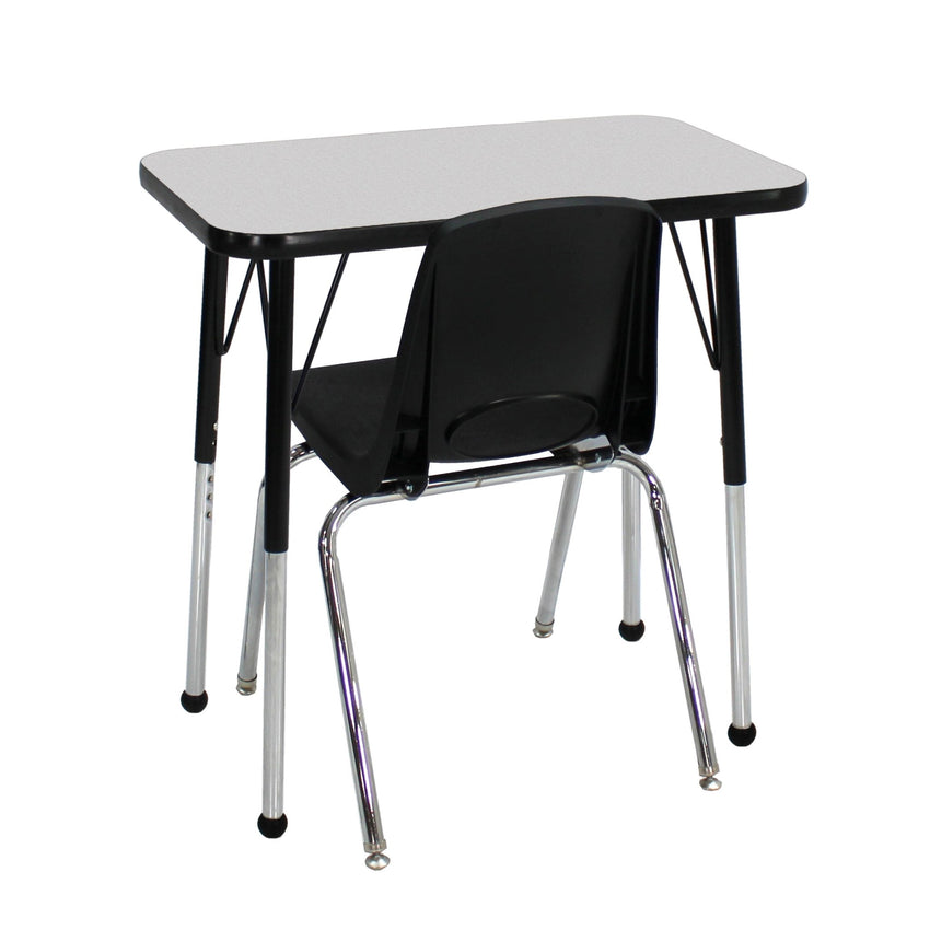 FDP 18" x 30" Rectangle T - Molding Activity Table with Adjustable Standard Ball Glide Legs (FDP - 12860 - XX) - SchoolOutlet