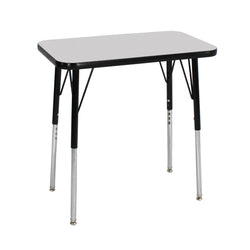 FDP 18" x 30" Rectangle T-Molding Activity Table with Adjustable Standard Swivel Glide Legs (FDP-12861-XX)