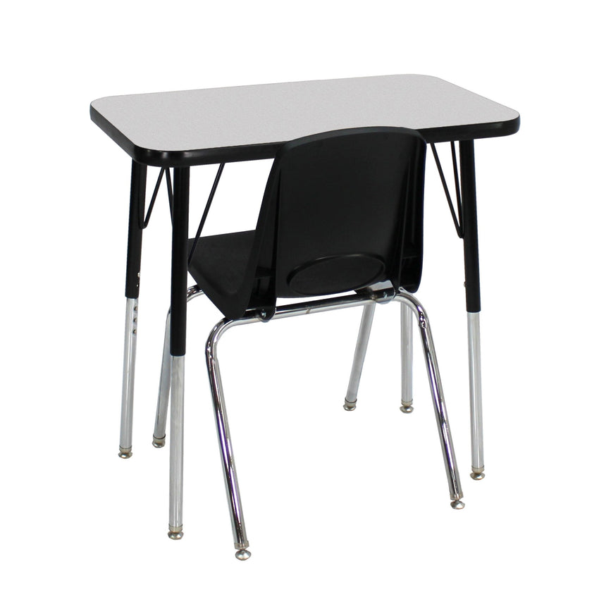FDP 18" x 30" Rectangle T - Molding Activity Table with Adjustable Standard Swivel Glide Legs (FDP - 12861 - XX) - SchoolOutlet