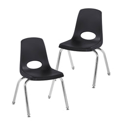 FDP Stackable School Chair with Swivel Glides - 14" Seat Height (FDP-13048)