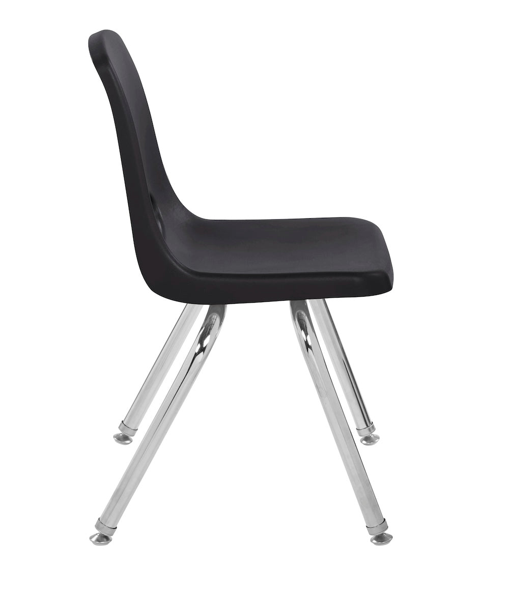 FDP Stackable School Chair with Swivel Glides - 14" Seat Height (FDP - 13048) - SchoolOutlet