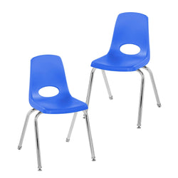 FDP Stackable School Chair with Swivel Glides - 16" Seat Height (FDP-13049)