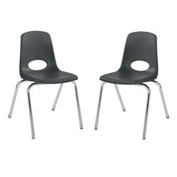 FDP Stackable School Chair with Swivel Glides - 18" Seat Height (FDP-13050)