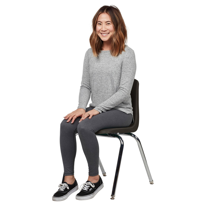 FDP Stackable School Chair with Swivel Glides - 18" Seat Height (FDP - 13050) - SchoolOutlet