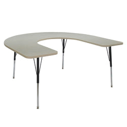 FDP 60" x 66" Horseshoe La Madera Activity Table with Standard Legs (FDP-13103-XX)