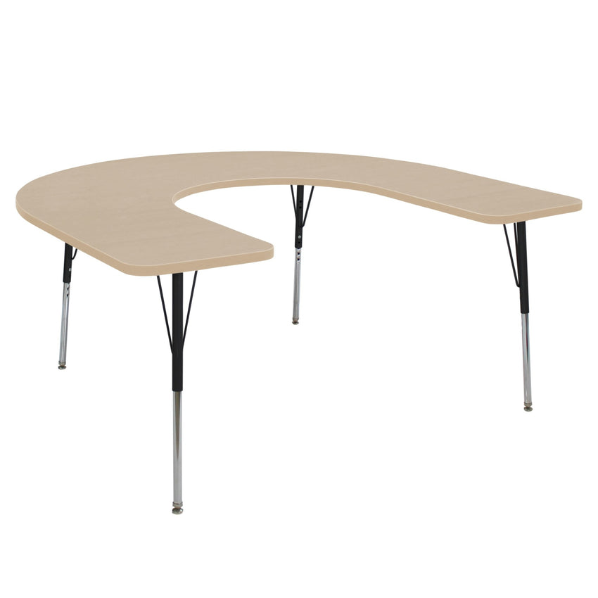 FDP 60" x 66" Horseshoe La Madera Activity Table with Standard Legs (FDP - 13103 - XX) - SchoolOutlet