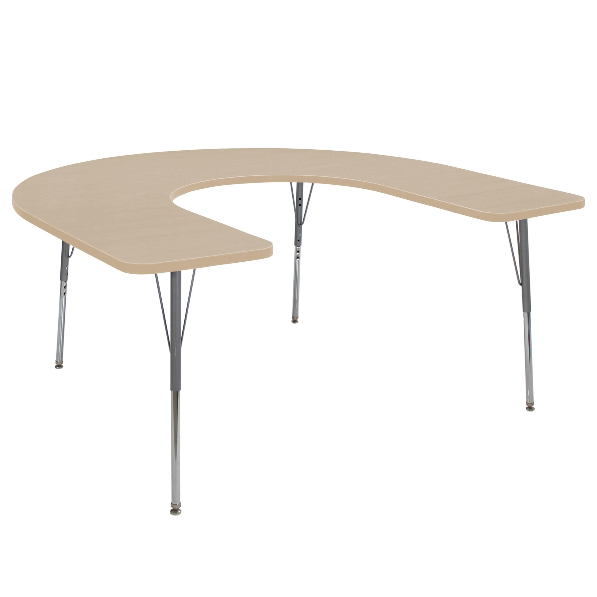 FDP 60" x 66" Horseshoe La Madera Activity Table with Standard Legs (FDP - 13103 - XX) - SchoolOutlet