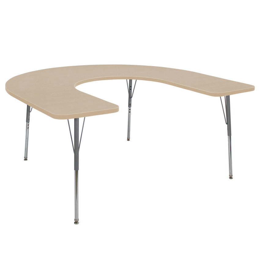 FDP 60" x 66" Horseshoe La Madera Activity Table with Standard Legs (FDP - 13103 - XX) - SchoolOutlet