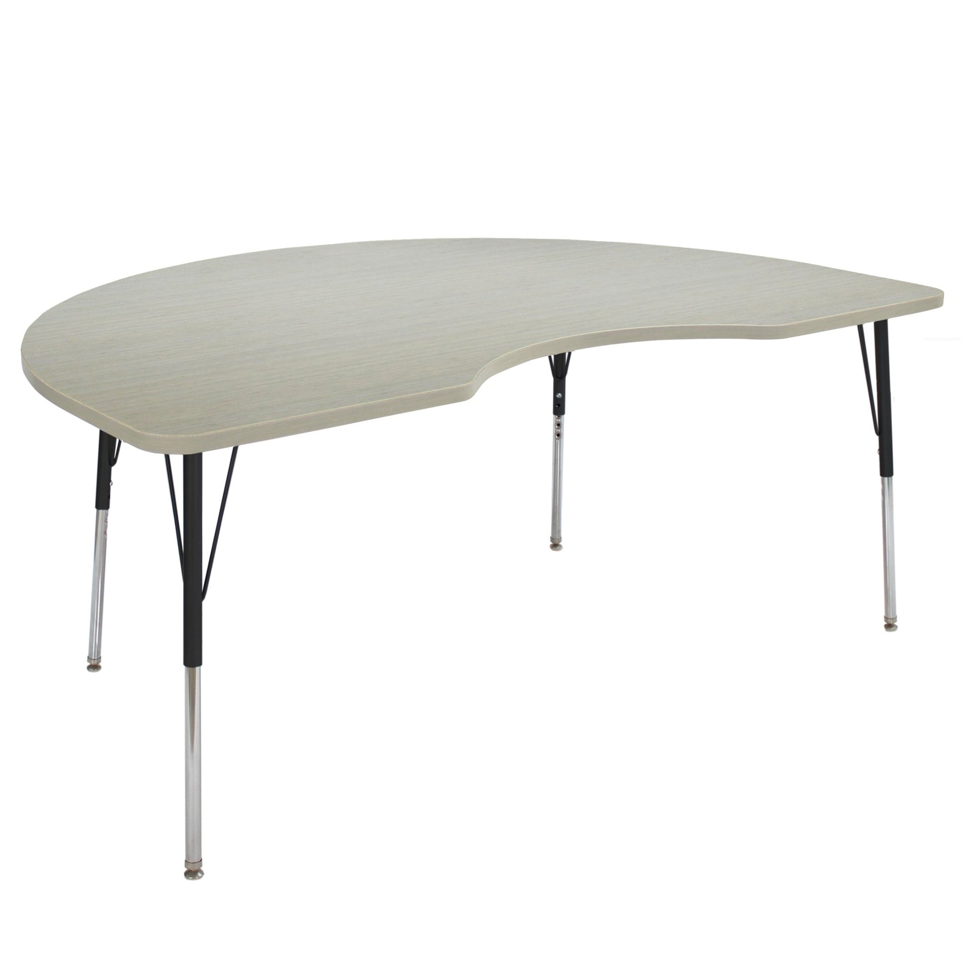 FDP 48" x 72" Kidney La Madera Activity Table with Standard Legs (FDP - 13104 - XX) - SchoolOutlet