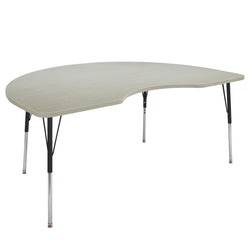 FDP 48" x 72" Kidney La Madera Activity Table with Standard Legs (FDP-13104-XX)