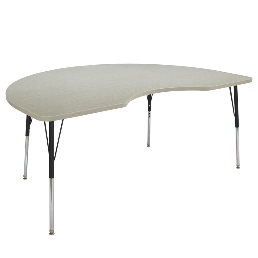 FDP 48" x 72" Kidney La Madera Activity Table with Standard Legs (FDP - 13104 - XX) - SchoolOutlet