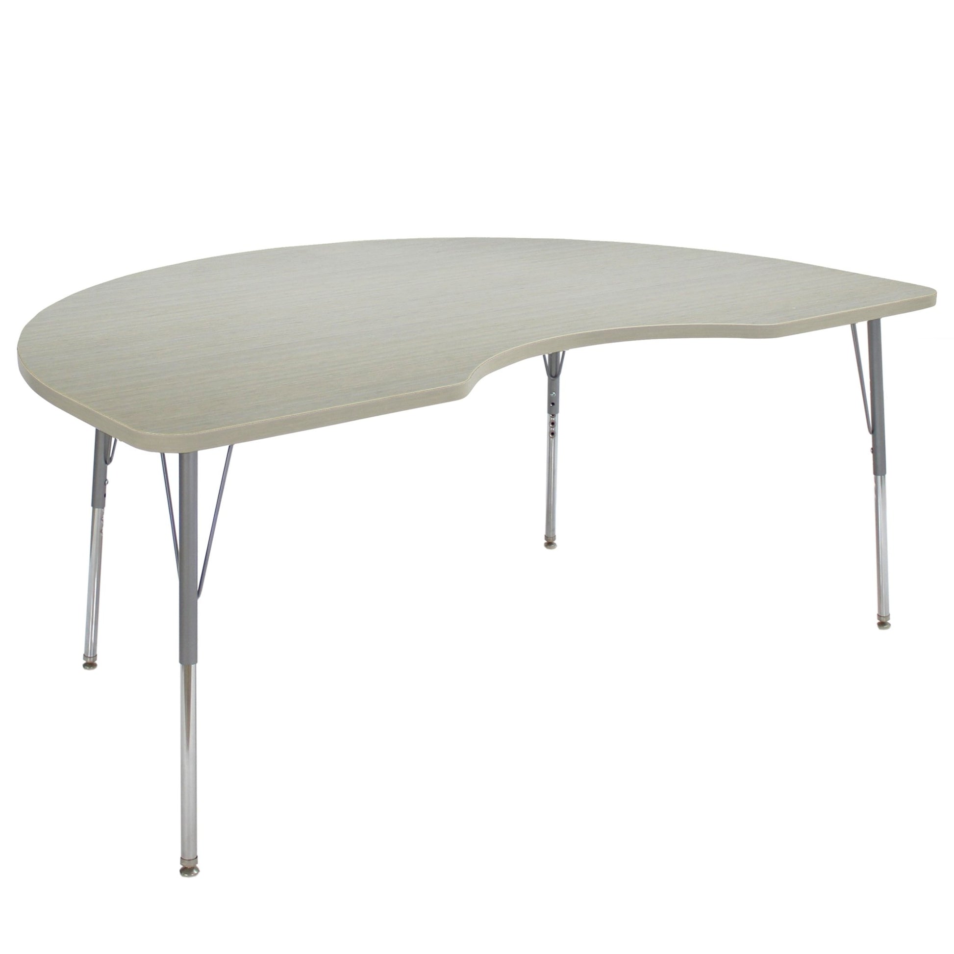 FDP 48" x 72" Kidney La Madera Activity Table with Standard Legs (FDP - 13104 - XX) - SchoolOutlet