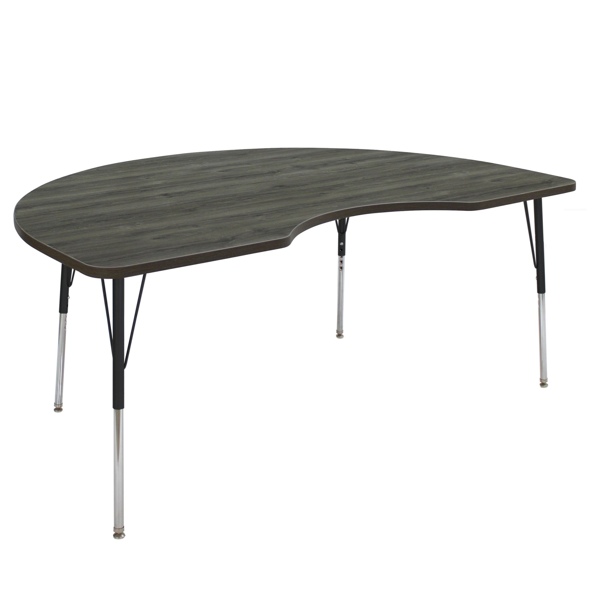 FDP 48" x 72" Kidney La Madera Activity Table with Standard Legs (FDP - 13104 - XX) - SchoolOutlet