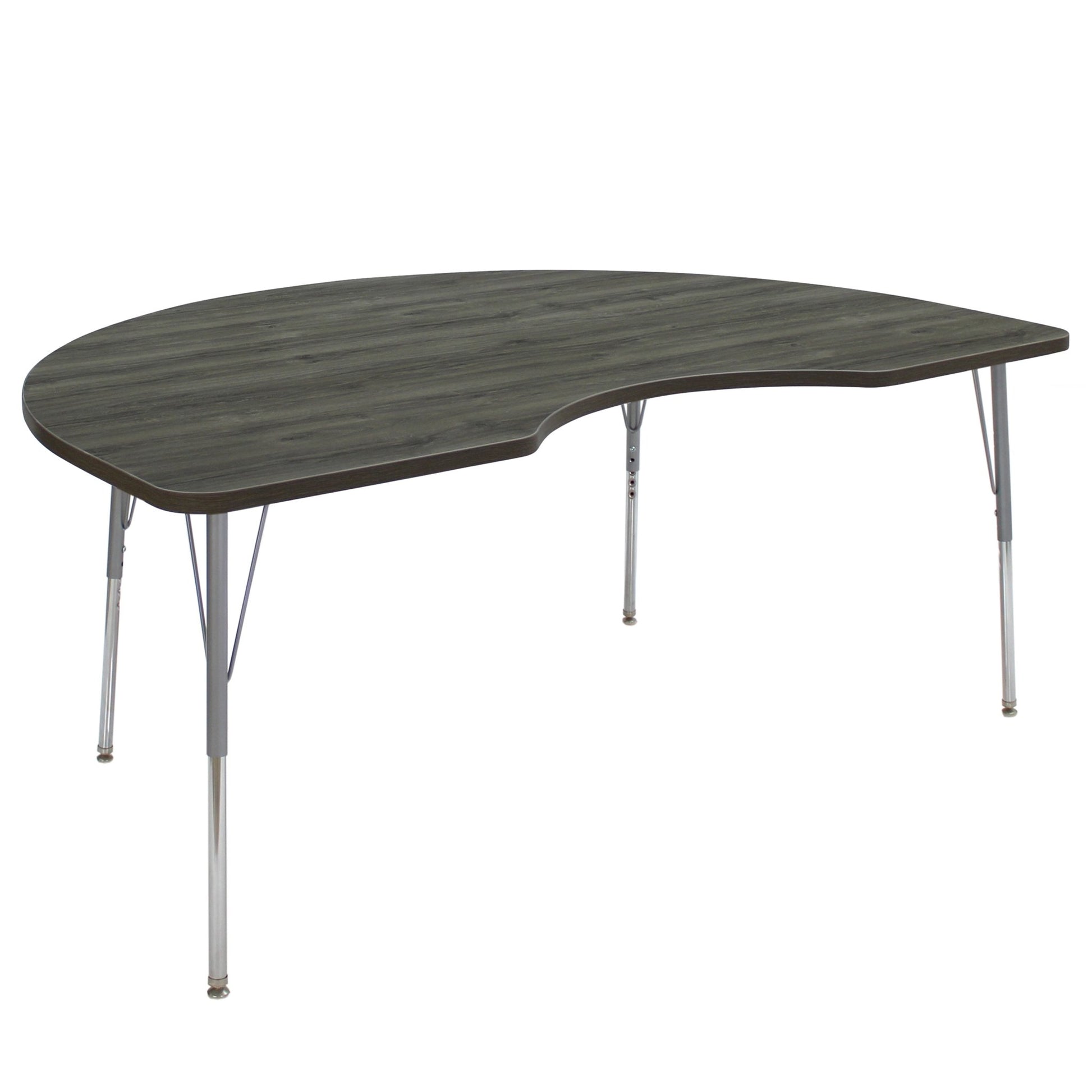 FDP 48" x 72" Kidney La Madera Activity Table with Standard Legs (FDP - 13104 - XX) - SchoolOutlet