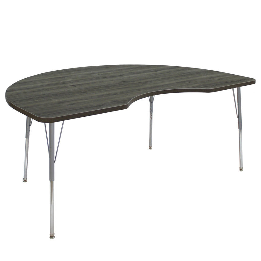 FDP 48" x 72" Kidney La Madera Activity Table with Standard Legs (FDP - 13104 - XX) - SchoolOutlet