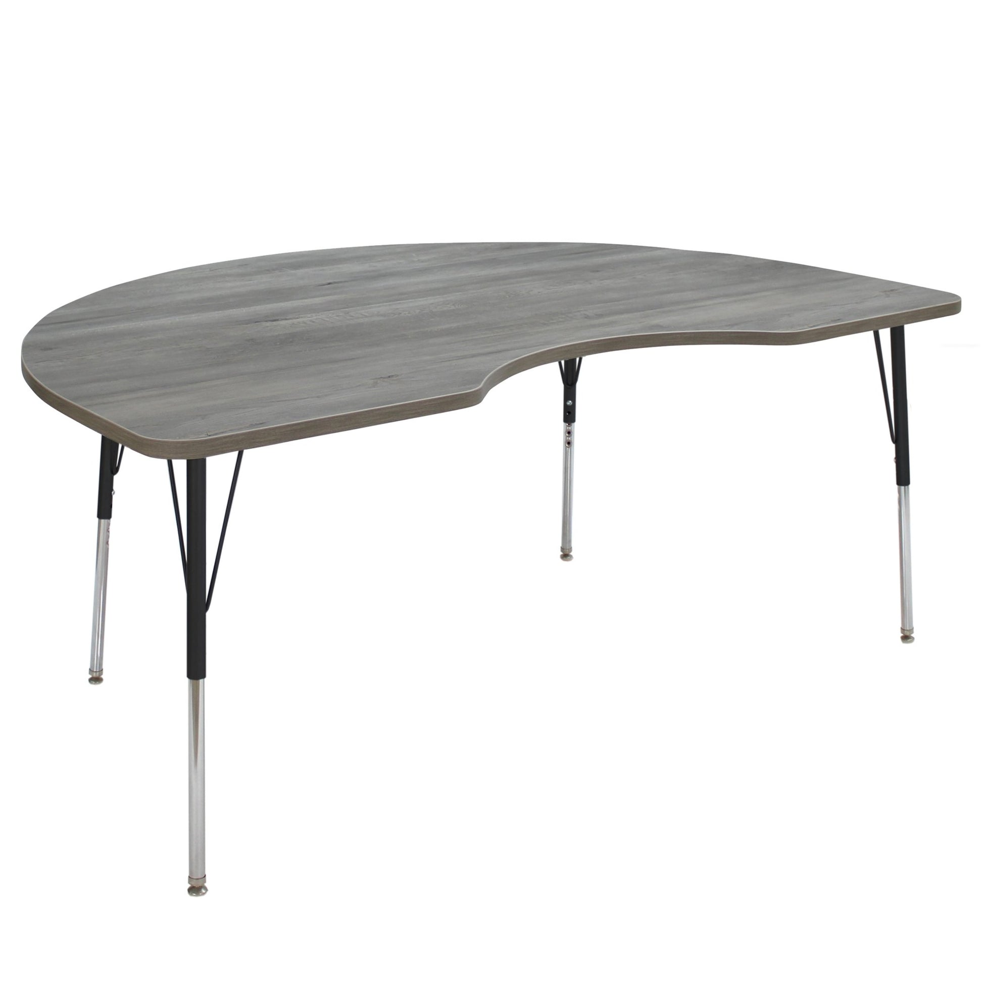 FDP 48" x 72" Kidney La Madera Activity Table with Standard Legs (FDP - 13104 - XX) - SchoolOutlet