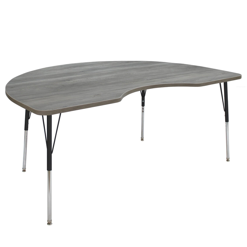 FDP 48" x 72" Kidney La Madera Activity Table with Standard Legs (FDP - 13104 - XX) - SchoolOutlet