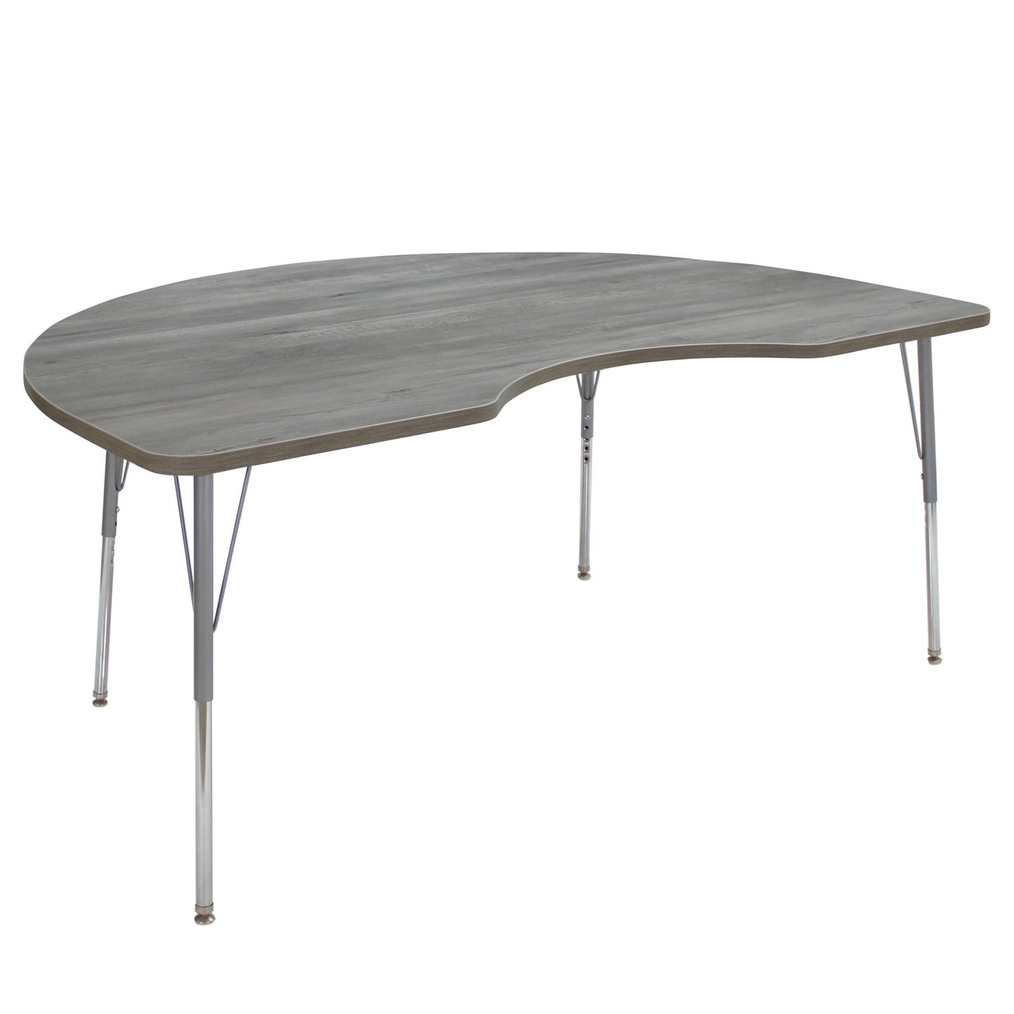 FDP 48" x 72" Kidney La Madera Activity Table with Standard Legs (FDP - 13104 - XX) - SchoolOutlet