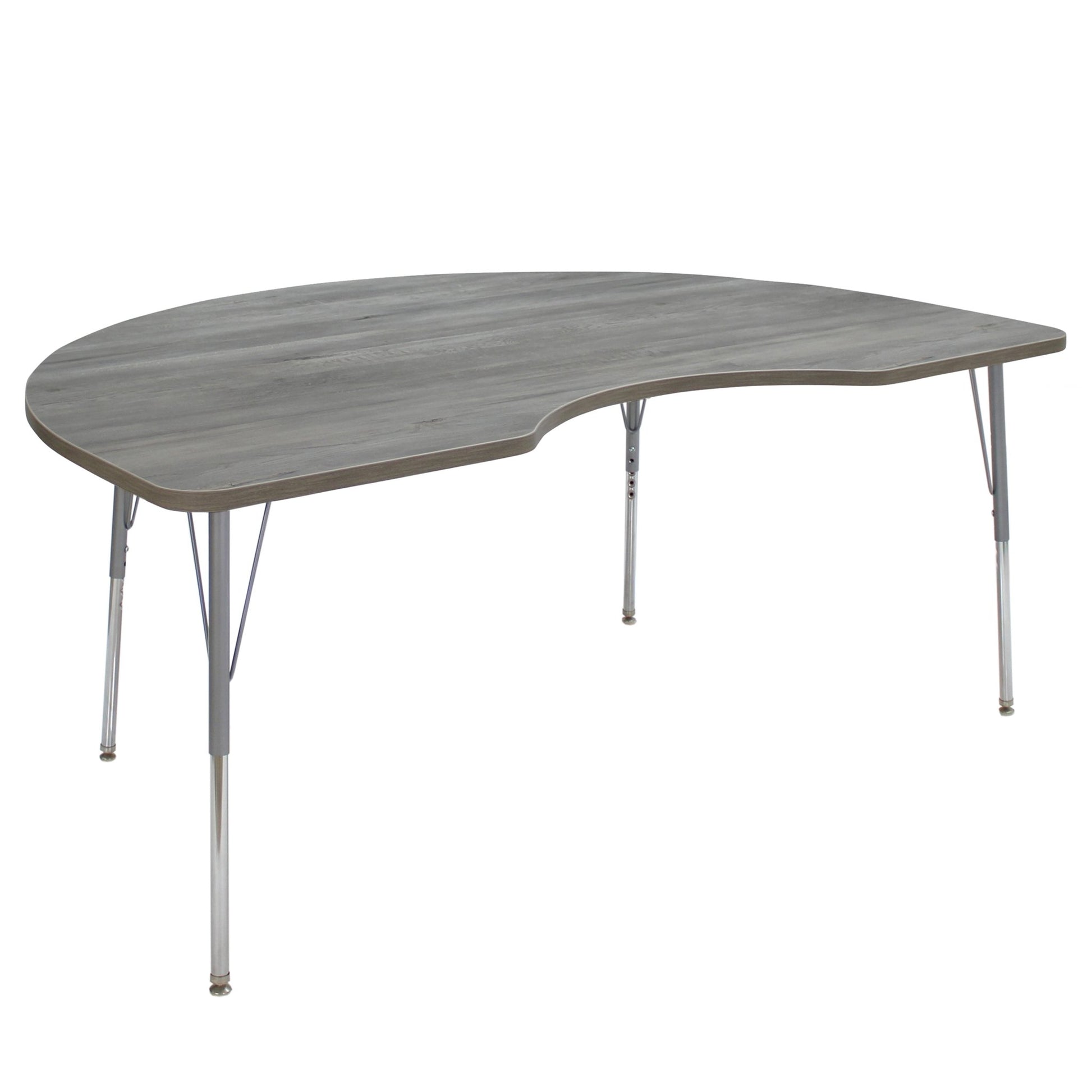 FDP 48" x 72" Kidney La Madera Activity Table with Standard Legs (FDP - 13104 - XX) - SchoolOutlet