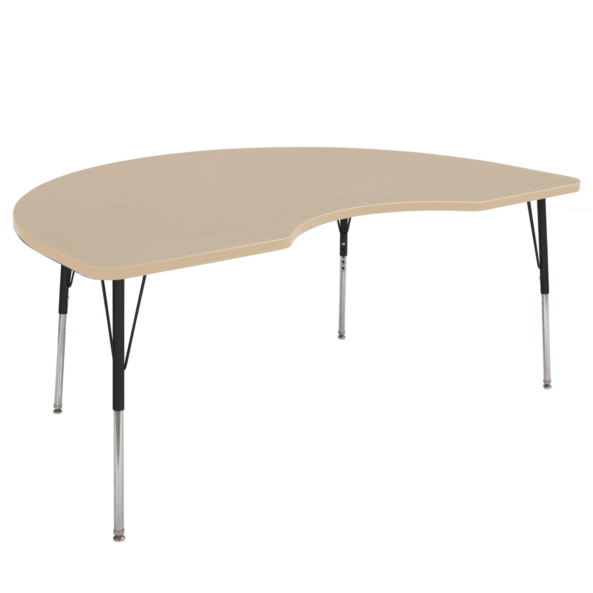 FDP 48" x 72" Kidney La Madera Activity Table with Standard Legs (FDP - 13104 - XX) - SchoolOutlet
