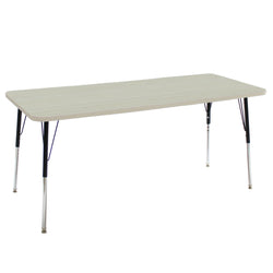 FDP 30" x 72" Rectangle La Madera Activity Table with Standard Legs (FDP-13110-XX)