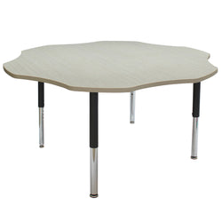 FDP 60" Flower La Madera Activity Table with Adjustable Super Legs (FDP-13118-XX)
