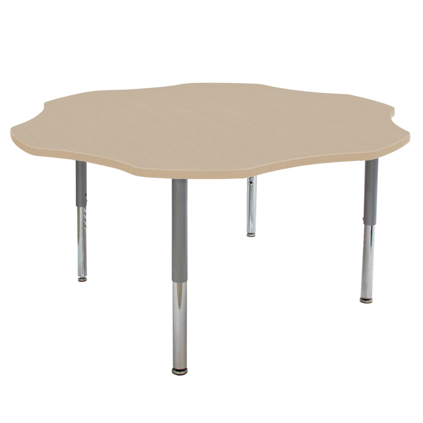 FDP 60" Flower La Madera Activity Table with Adjustable Super Legs (FDP - 13118 - XX) - SchoolOutlet