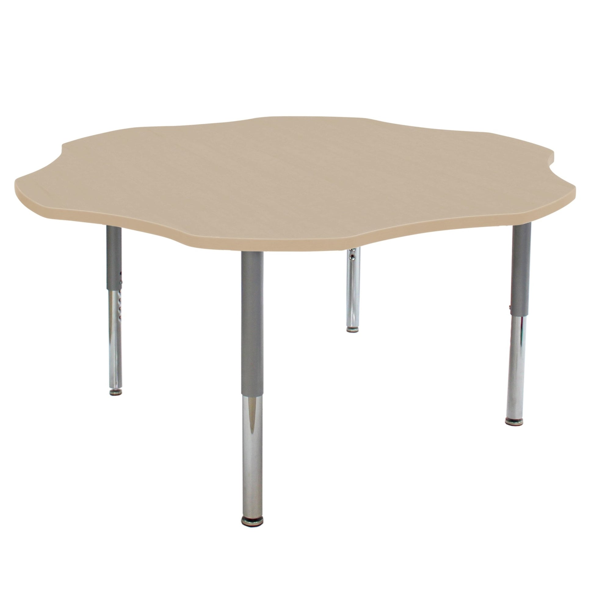FDP 60" Flower La Madera Activity Table with Adjustable Super Legs (FDP - 13118 - XX) - SchoolOutlet
