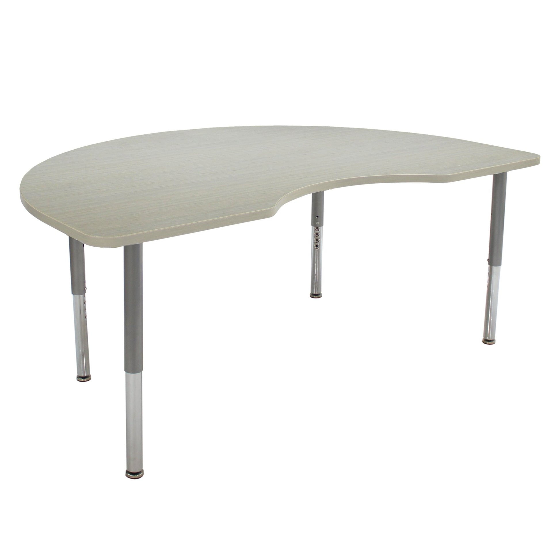 FDP 48" x 72" Kidney La Madera Activity Table with Adjustable Super Legs (FDP - 13121 - XX) - SchoolOutlet