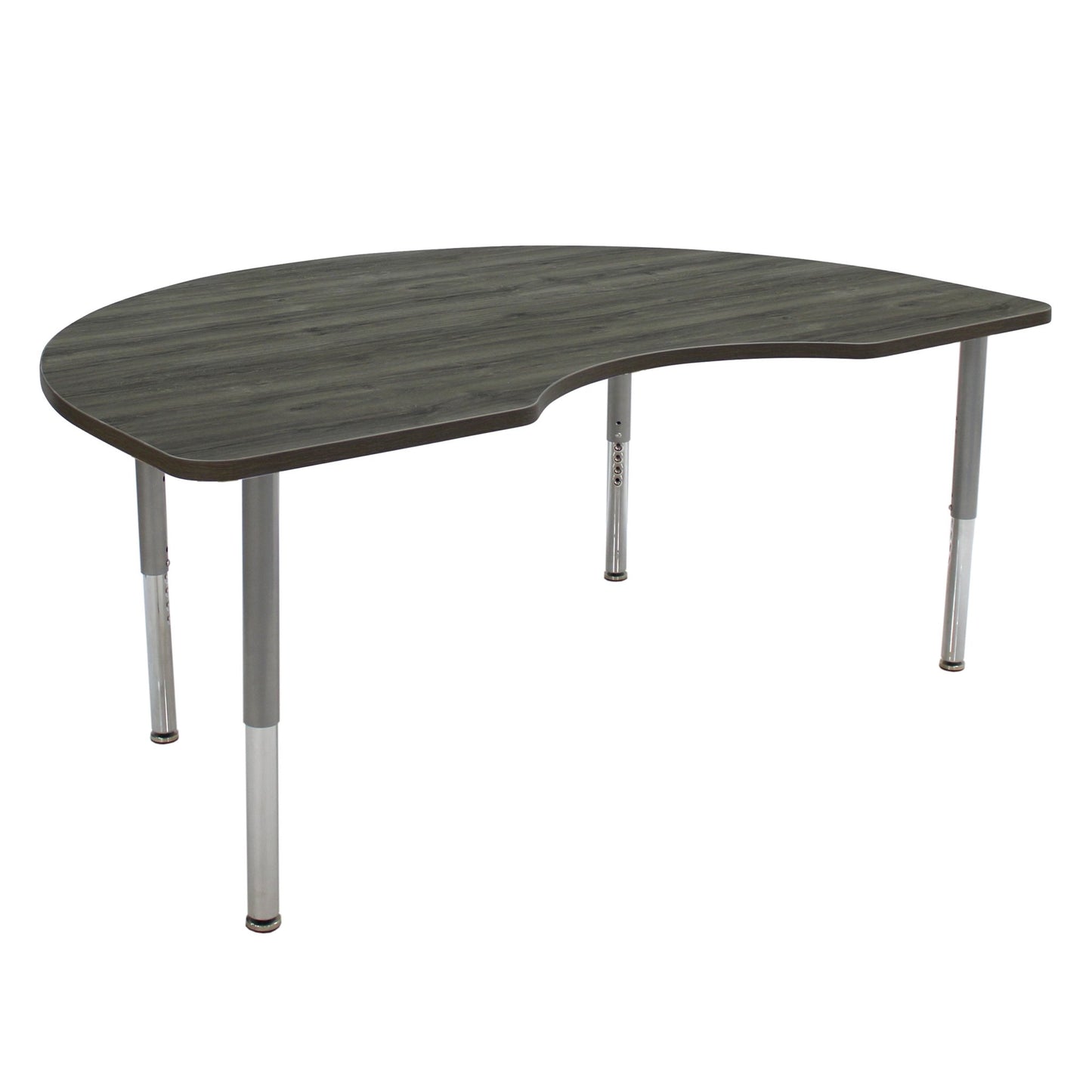 FDP 48" x 72" Kidney La Madera Activity Table with Adjustable Super Legs (FDP - 13121 - XX) - SchoolOutlet