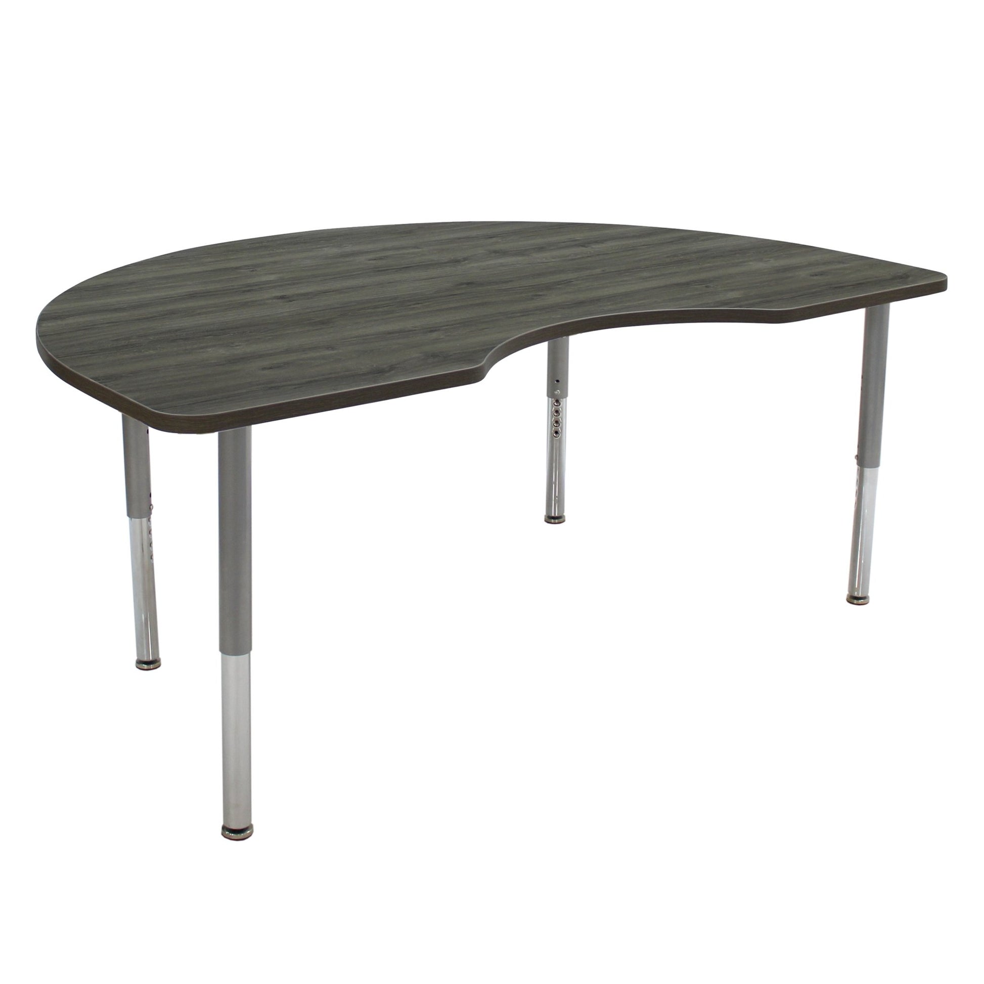FDP 48" x 72" Kidney La Madera Activity Table with Adjustable Super Legs (FDP - 13121 - XX) - SchoolOutlet